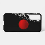 Coque Samsung Galaxy Soleil rouge noir blanc zen (Verso Horizontal)