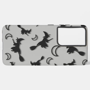 Coque Samsung Galaxy Sorcière volante entre la moitié de la lune à Hall