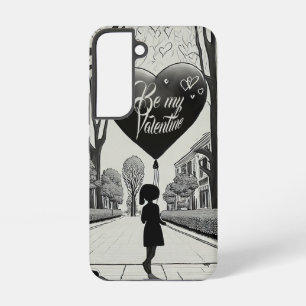 Coque Samsung Galaxy Soyez ma Saint-Valentin dans un style Manga Monoch