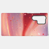 Coque Samsung Galaxy Sparkling Heart and Sunset Phone Case (Verso Horizontal)