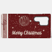 Coque Samsung Galaxy Sparkling Merry Christmas Ornament (Verso Horizontal)