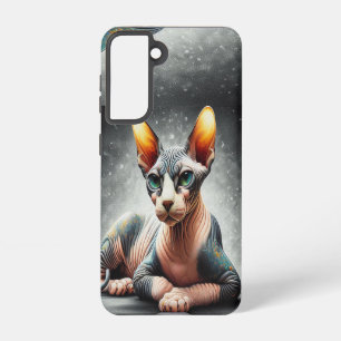 Coque Samsung Galaxy Sphynx Réaliste Chat, Sphynx Amoureux des chats sa