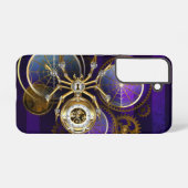 Coque Samsung Galaxy Spider Steampunk sur Arrière - plan pourpre (Verso Horizontal)