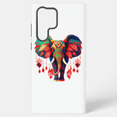 Coque Samsung Galaxy Spiritual Elephant with Red Feathers (Verso)