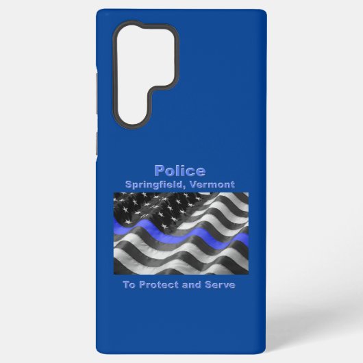 Coque Samsung Galaxy Springfield, Vermont. Police (Verso)