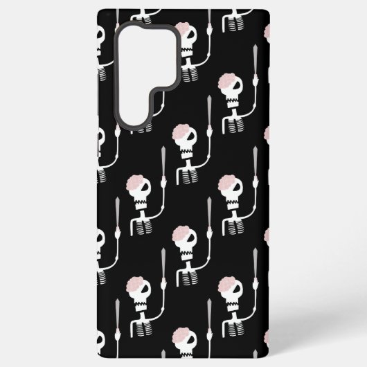 Coque Samsung Galaxy Squelette d'Halloween avec épée (Verso)