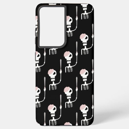 Coque Samsung Galaxy squelette d'Halloween avec une épée  (Verso)
