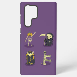 Coque Samsung Galaxy Squelette d'Halloween Dracula Momie Faucheuse