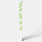 Coque Samsung Galaxy Squelette vert feuille Motif sur blanc (Côté gauche)
