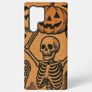Coque Samsung Galaxy Squelettes Halloween vintage/retro