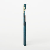 Coque Samsung Galaxy Steampunk Arrière - plan turquoise avec Gears (Côté gauche)