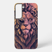 Coque Samsung Galaxy Steampunk Couleur Gradient Lion Rustique (Verso)