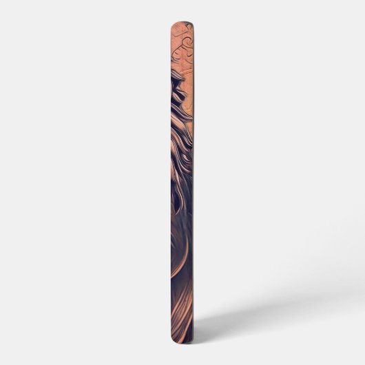 Coque Samsung Galaxy Steampunk Couleur Gradient Lion Rustique (Côté gauche)