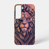 Coque Samsung Galaxy Steampunk Couleur Gradient Lion Rustique (Verso)