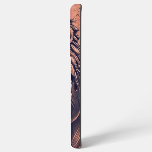 Coque Samsung Galaxy Steampunk Couleur Gradient Lion Rustique (Verso Horizontal)