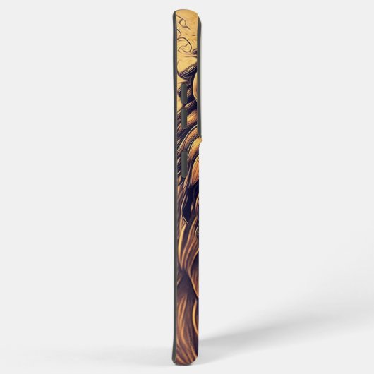 Coque Samsung Galaxy Steampunk Couleur Gradient Lion Rustique (Côté droit)