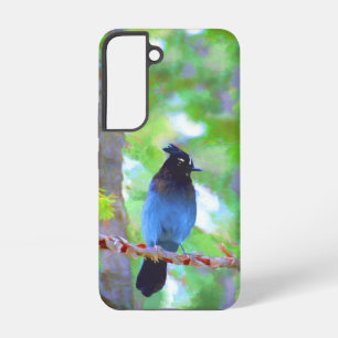 Coque Samsung Galaxy Steller's Jay Painting - Art original pour oiseaux