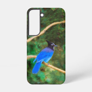 Coque Samsung Galaxy Steller's Jay Painting - Art original pour oiseaux