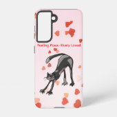 Coque Samsung Galaxy Stretching Cat Galaxy Case – Paws-itively Loved (Verso)
