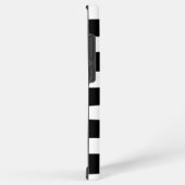 Coque Samsung Galaxy Stripes inégales - Noir et blanc (Côté droit)