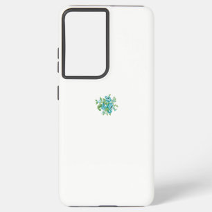 Coque Samsung Galaxy Style Décoratif, Crème Menthe, Bleu Fontaine, Turq