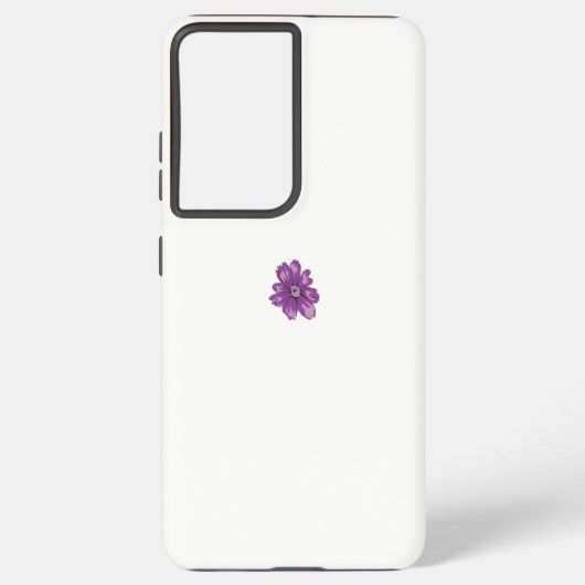 Coque Samsung Galaxy Style Fille, Aubergine Légère, Cèdre Blanchi (Verso)