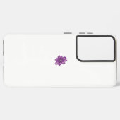 Coque Samsung Galaxy Style Fille, Aubergine Légère, Cèdre Blanchi (Côté gauche)