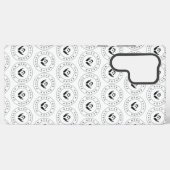 Coque Samsung Galaxy Style moderne, logo modifiable et texte (Verso Horizontal)