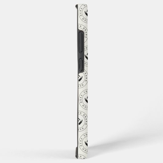 Coque Samsung Galaxy Style moderne, logo modifiable et texte (Côté droit)