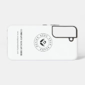 Coque Samsung Galaxy Style moderne, logo modifiable et texte (Verso Horizontal)