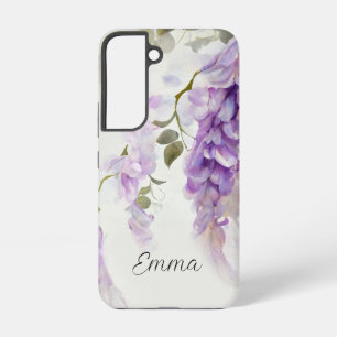 Coque Samsung Galaxy Style Pictural Fleur de Glycine Violette
