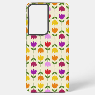 Coque Samsung Galaxy Style scandinave coloré sur Crm Flower Motif