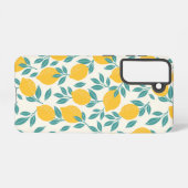 Coque Samsung Galaxy Sucré Branches de citron Motif (Verso Horizontal)