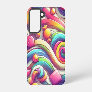 Coque Samsung Galaxy Sucres de dessin multicolores rétro