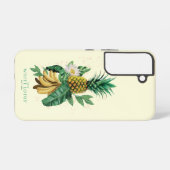 Coque Samsung Galaxy Suite ananas au White Lotus (Verso Horizontal)