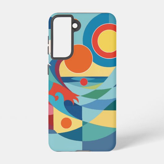 Coque Samsung Galaxy Sunrise Ocean Wave (Verso)