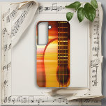 Coque Samsung Galaxy Sunset Harmony Guitare acoustique<br><div class="desc">Découvrez l'étonnant mélange des couleurs chaudes d'un coucher de soleil époustouflant,  entrelacées avec les courbes épurées d'une guitare. Parfait pour les amateurs de musique qui apprécient un mélange harmonieux de beauté artistique et de design pratique.</div>