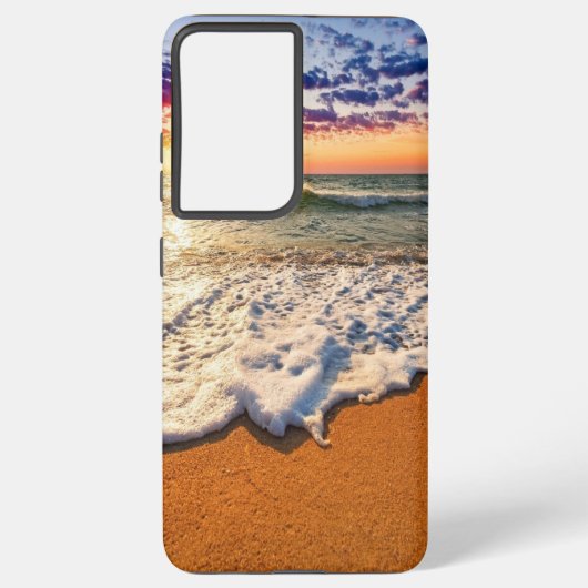 Coque Samsung Galaxy Sunset plage (Verso)