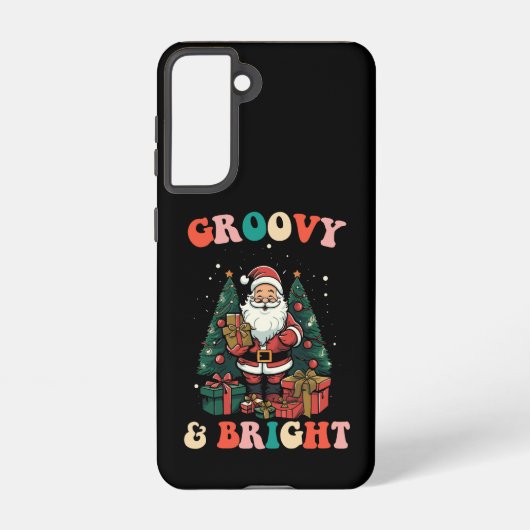 Coque Samsung Galaxy Super Et Lumineux Noël Père Noël Holiday Retro (Verso)