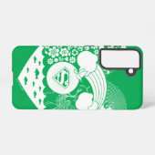 Coque Samsung Galaxy Supergirl Floral Peace Heart Graphisme (Verso Horizontal)