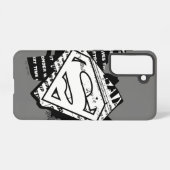 Coque Samsung Galaxy Supergirl Newsprint S-Shield (Verso Horizontal)