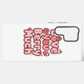 Coque Samsung Galaxy Sweet Valentine's Day Fruit and Cupcake Quote (Verso Horizontal)