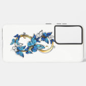 Coque Samsung Galaxy Symbol Infinity of Blue Morpho Butterflies (Verso Horizontal)