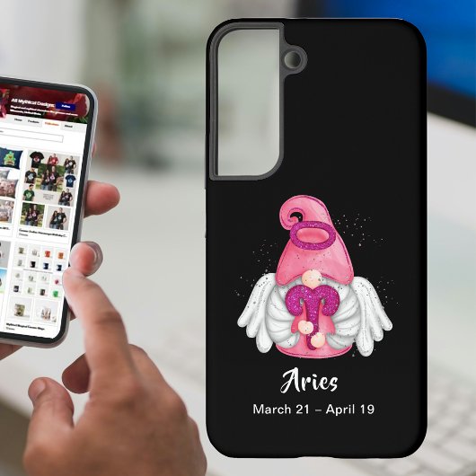 Coque Samsung Galaxy SYMBOLE D'Astrologie Gnome Aries Angel S22