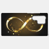 Coque Samsung Galaxy Symbole d'infini doré (Verso Horizontal)