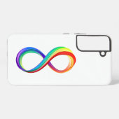 Coque Samsung Galaxy Symbole d'infinité arc-en-ciel stratifié (Verso Horizontal)