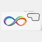 Coque Samsung Galaxy Symbole d'infinité arc-en-ciel stratifié (Verso Horizontal)