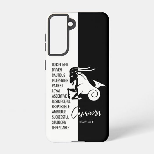 Coque Samsung Galaxy SYMBOLE Zodiaque Capricorne (Verso)