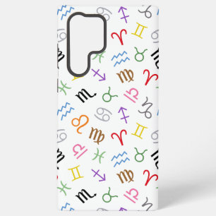 Coque Samsung Galaxy Symboles de signes astrologiques motif couleur+bla