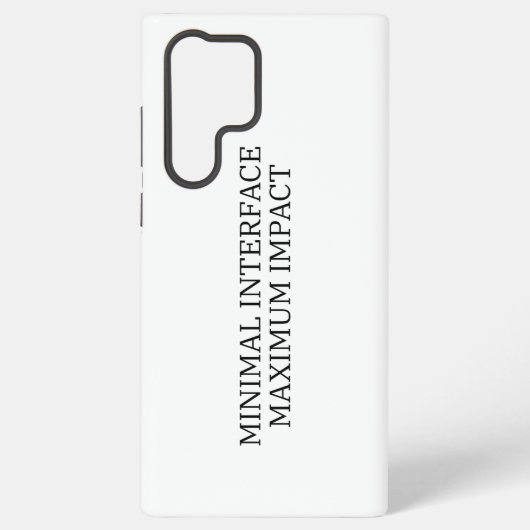 Coque Samsung Galaxy System Interface | Minimal Interface (Verso)